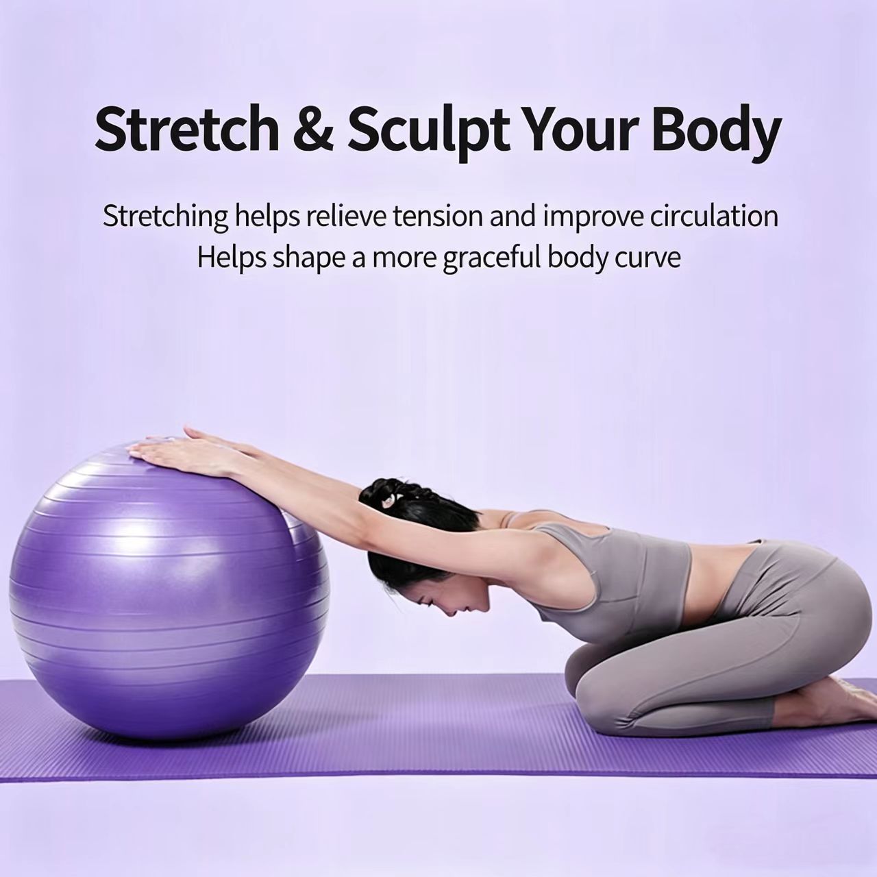 Bola Yoga/Pilates PVC Tebal un - Pilates Yoga Pregnancy ulasan dan harga