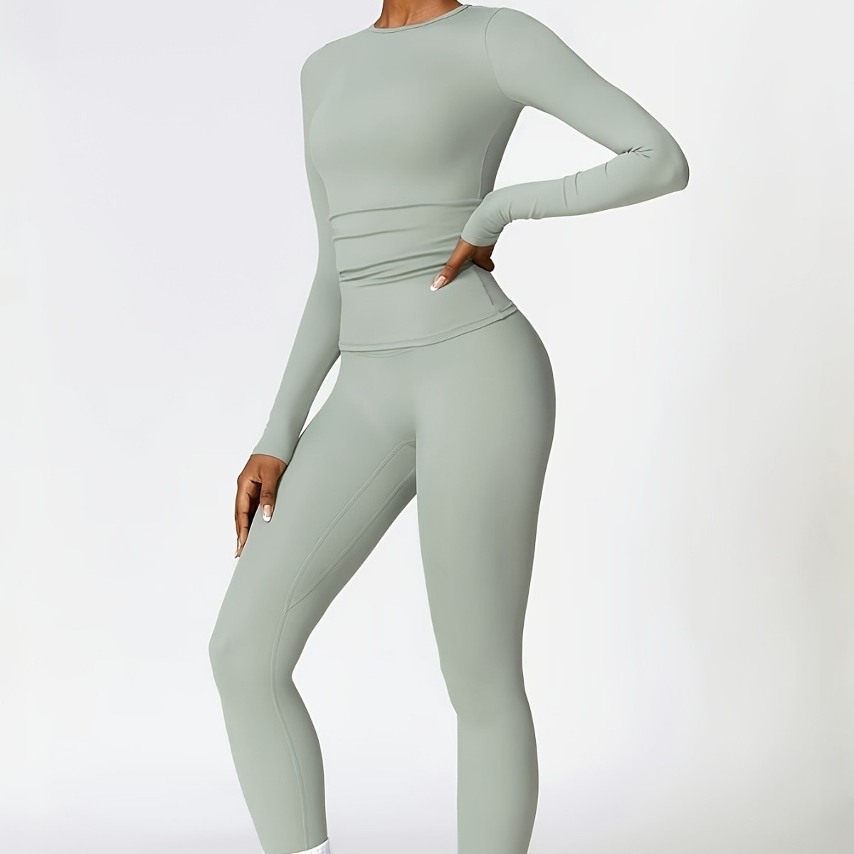 Setelan yoga ketat lengan panj - Pilates & Yoga Elastic Band ulasan dan harga