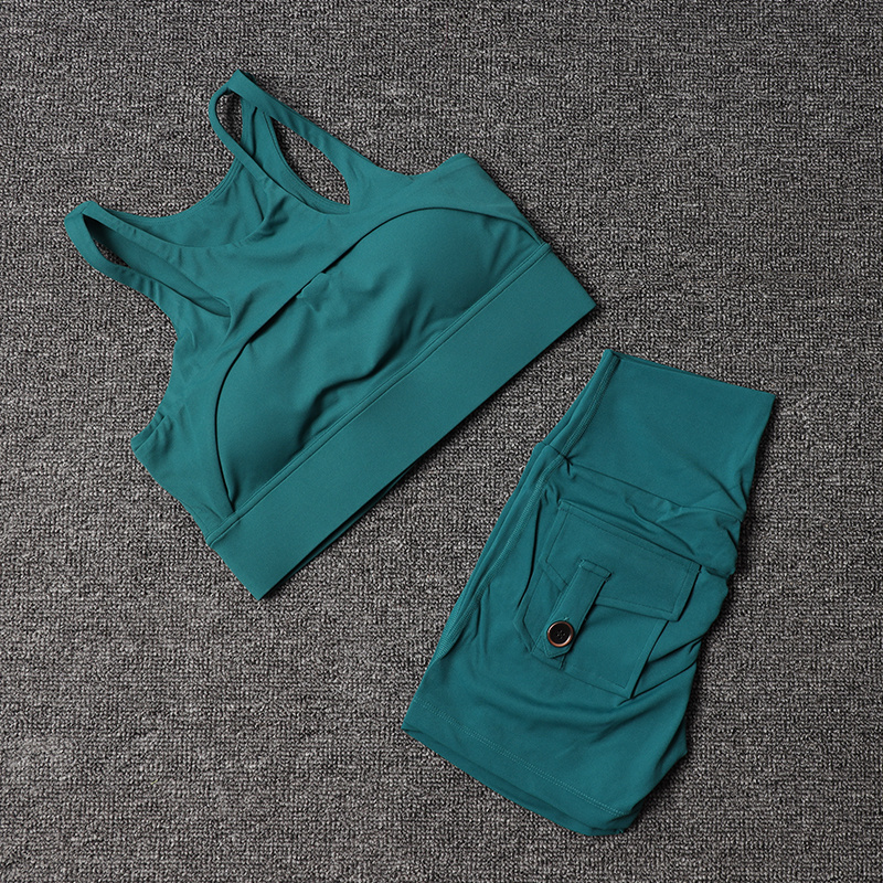 Set celana pendek Fitness Wani - Pilates Yoga Set ulasan dan harga