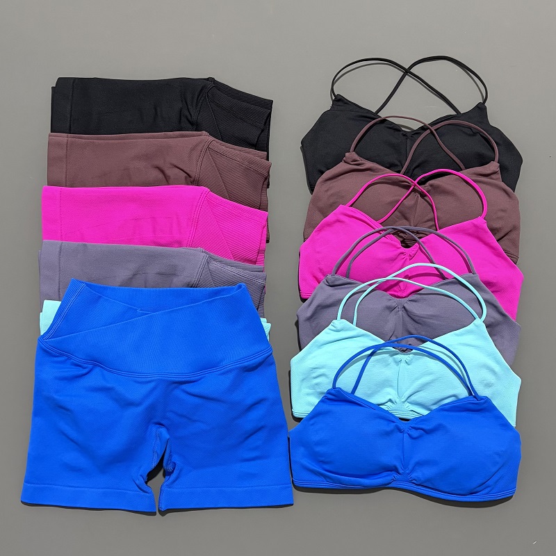 Set Olahraga Wanita 2 Potong V - Pilates Yoga Set ulasan dan harga