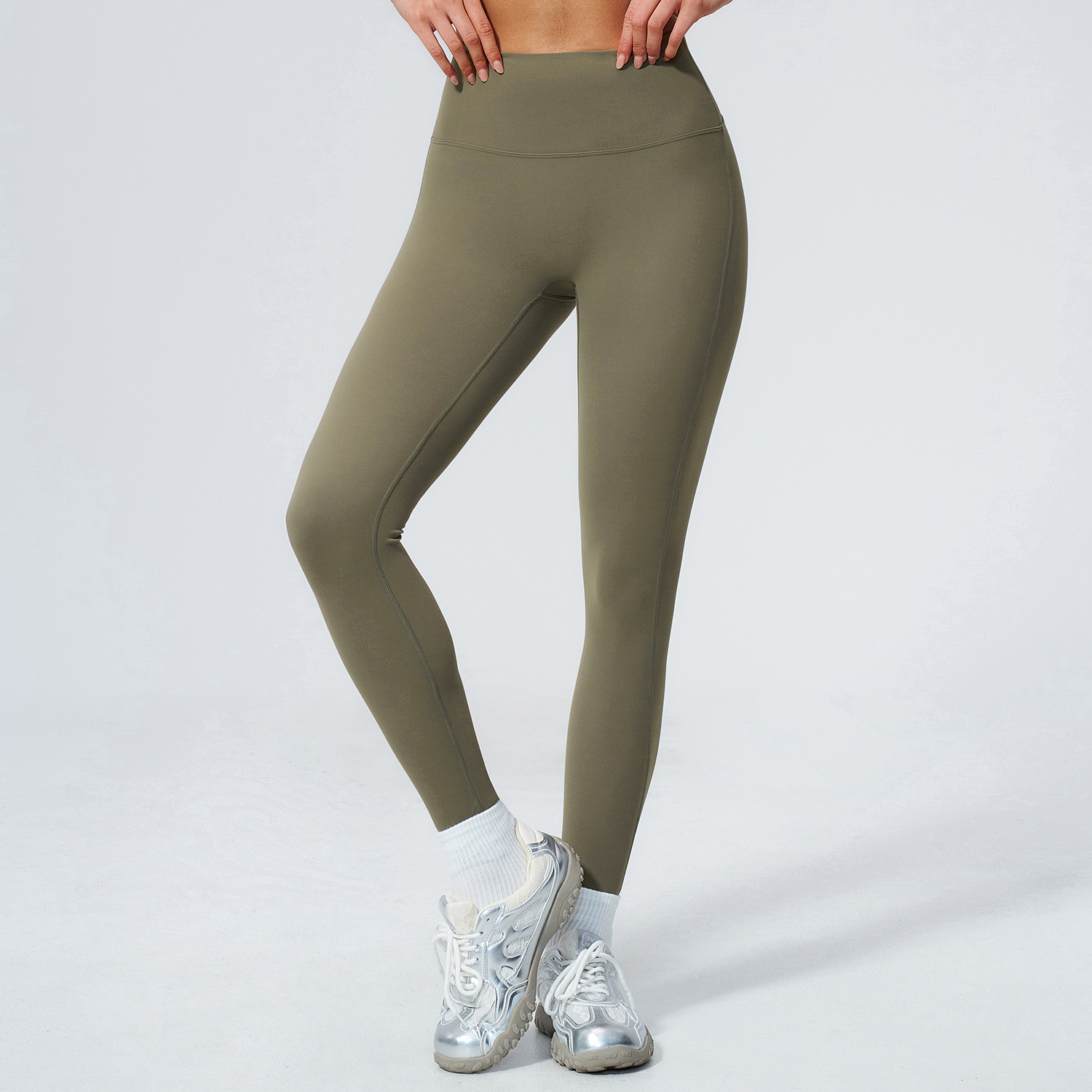 Legging Yoga Wanita Pinggang T - Pilates Yoga Logo ulasan dan harga